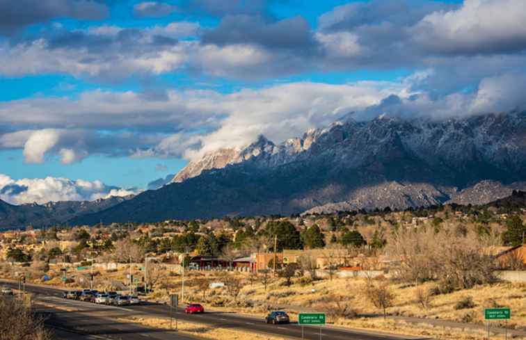 Fahrzeit von Albuquerque zu US-Nationalparks / New-Mexiko