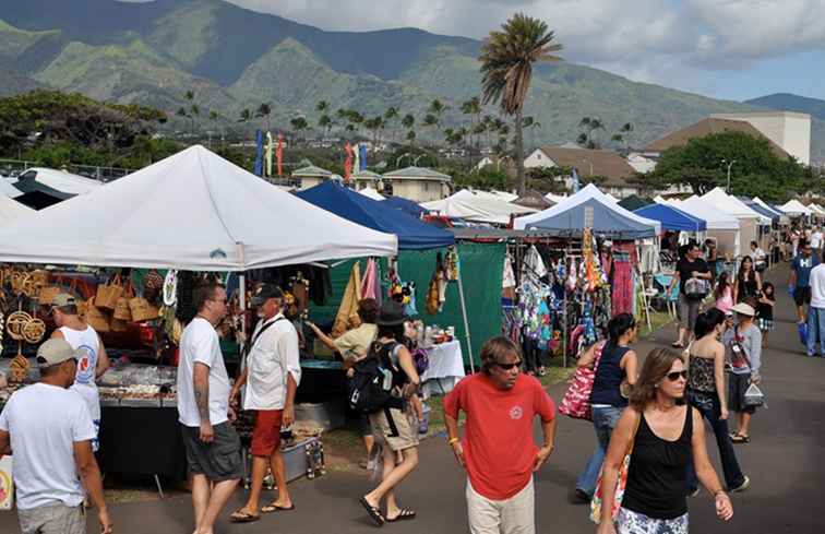 Vlooienmarkten, boerenmarkten en ambachtelijke beurzen op Maui / Hawaii