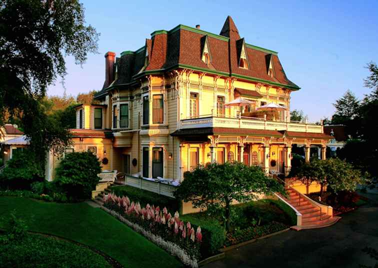 Madrona Manor Mansion Hotel & Michelin restaurang i Sonoma Wine Country, CA / kalifornien