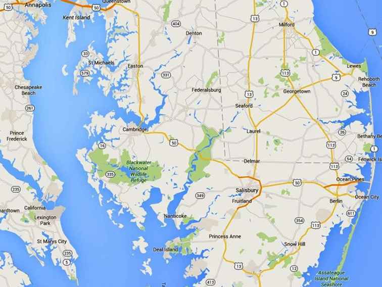 Mappe e indicazioni per Maryland Eastern Shore Towns