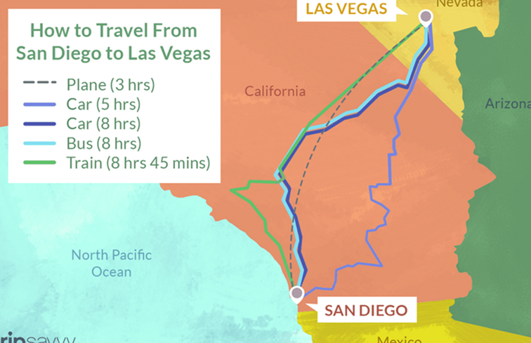 Opciones de viaje para San Diego to Los Angeles / California