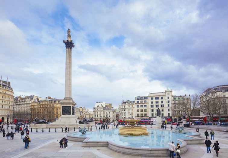 Var att äta nära Trafalgar Square / england