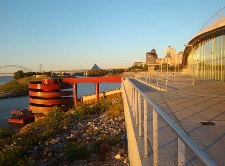 Beste plaatsen om de rivier de Mississippi in Memphis te zien / Tennessee