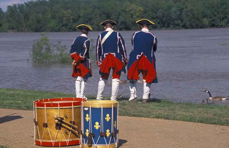 Vier juli vier op St. Charles Riverfest / Missouri