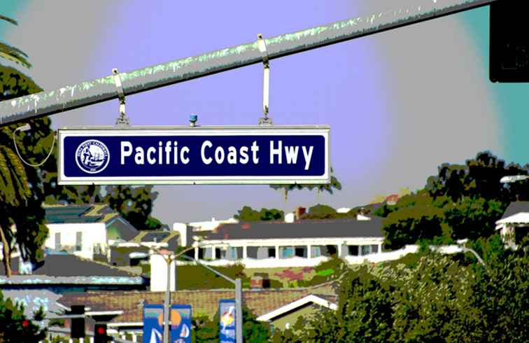 Guida della California Pacific Coast Highway nell'area di Los Angeles / California