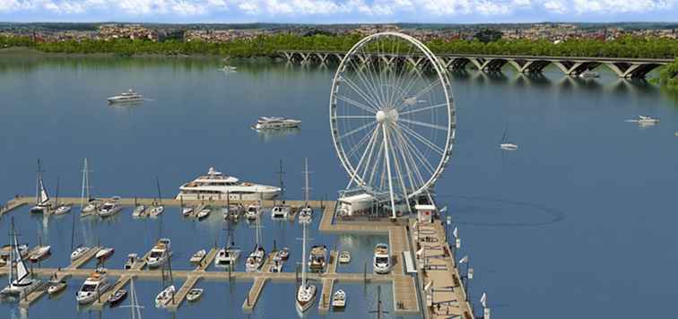 Vedi Washington dalla Ruota della Capitale al National Harbour / Washington DC.