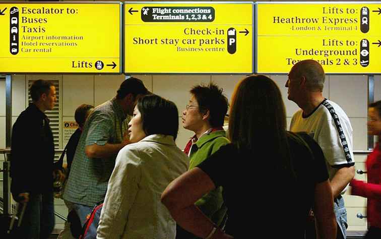 Tips för att navigera Terminal 3 på Londons Heathrow Airport / england
