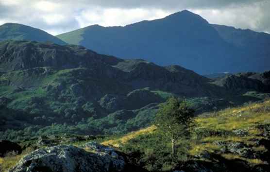Vues du parc national de Snowdonia au nord du Pays de Galles / Pays de Galles