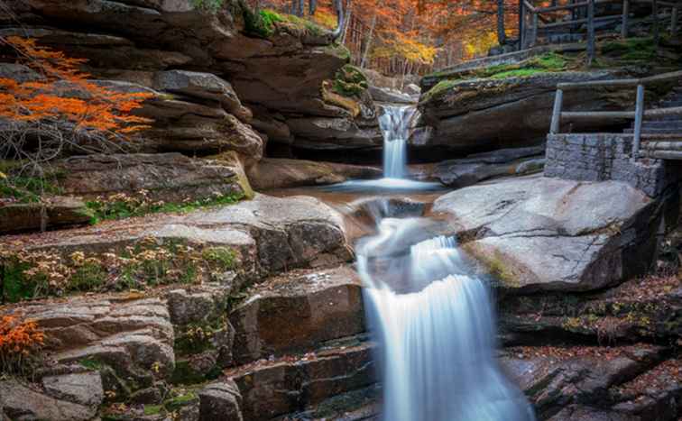 En rundtur i New Hampshire vattenfall