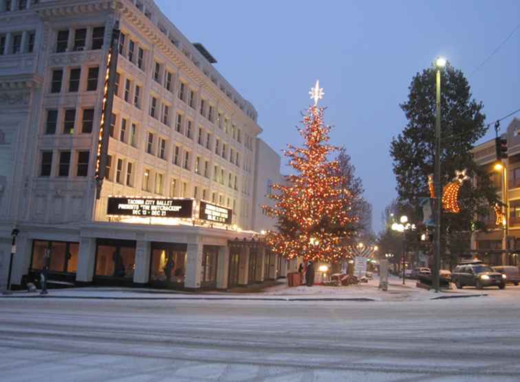 Alles over de historische en leuke kerstboomverlichting van Tacoma / Washington