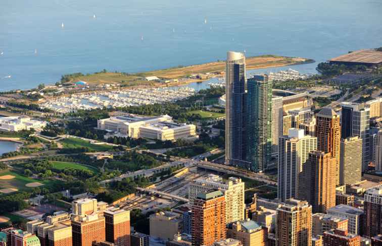 Een overzicht van Chicago's Museum Campus / Illinois