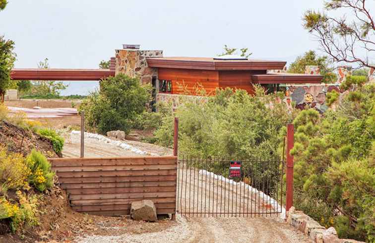 Arch Oboler Gate House en Eleanor's Retreat door Frank Lloyd Wright / Californi�