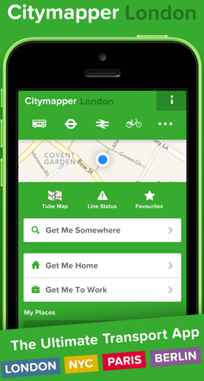 Recensione dell'app Citymapper London / Inghilterra