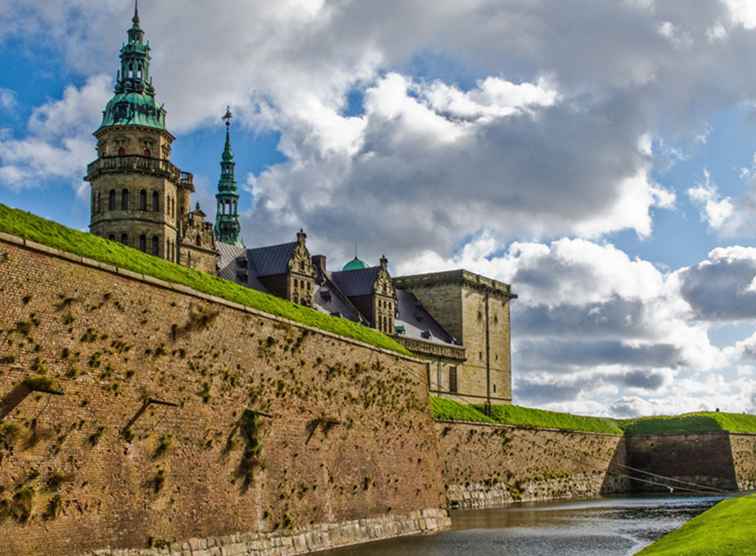 Danska landsbygden och slott utanför Köpenhamn / Europa