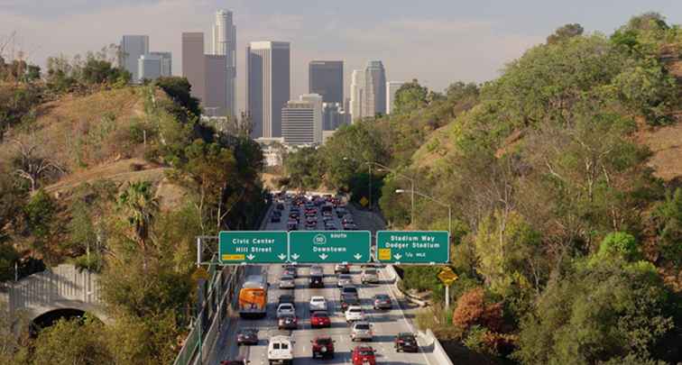 Guidando a Los Angeles / California