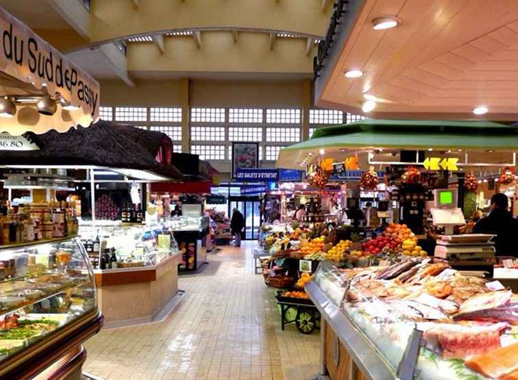 Mercados de alimentos en el 16 ° arrondissement de París / Francia