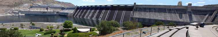 Grand Coulee Dam Bezoekersinformatie / Washington