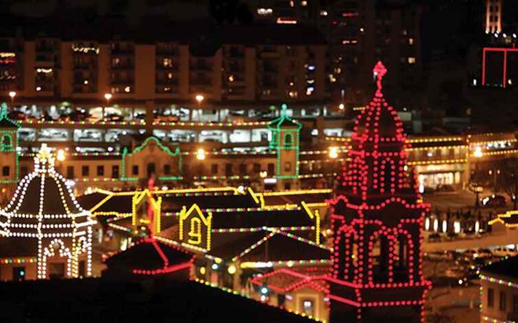Affiche de lumière de Noël de Kansas City