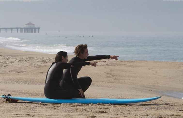 Surfen lernen auf einem Layover in LA