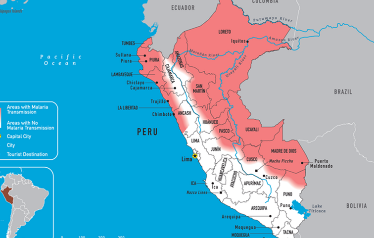 Mapas de Malaria del Perú / Perú