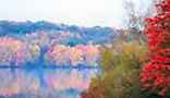 Moraine State Park und Lake Arthur in der Nähe von Pittsburgh / Pennsylvania