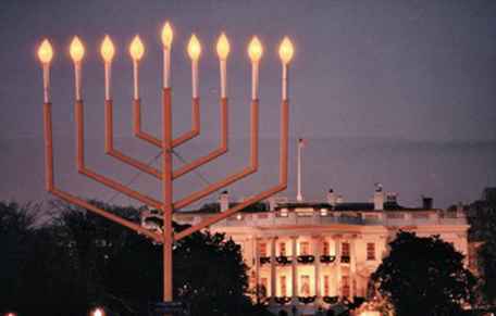 Nationale Chanoeka Menorah 2017 in Washington, DC / Washington, D.C..