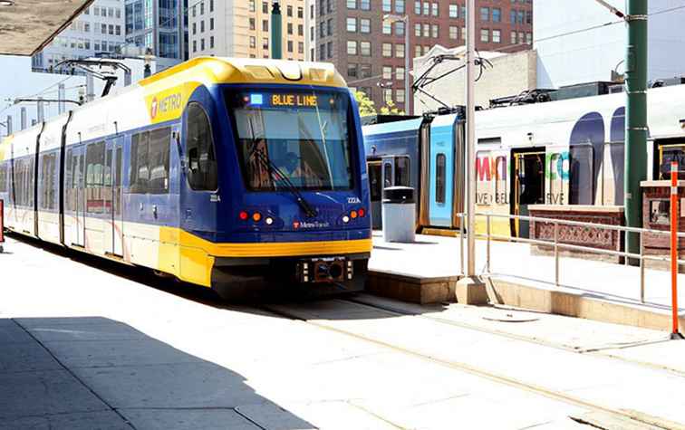 Navigeren door de METRO Blue Line in Minneapolis / Minnesota