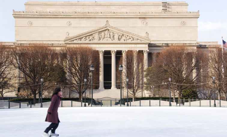 Pattinaggio su ghiaccio all'aperto a Washington, D.C. / Washington DC.