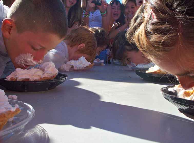 Pompoen Chunkin-festival in Estancia / New Mexico