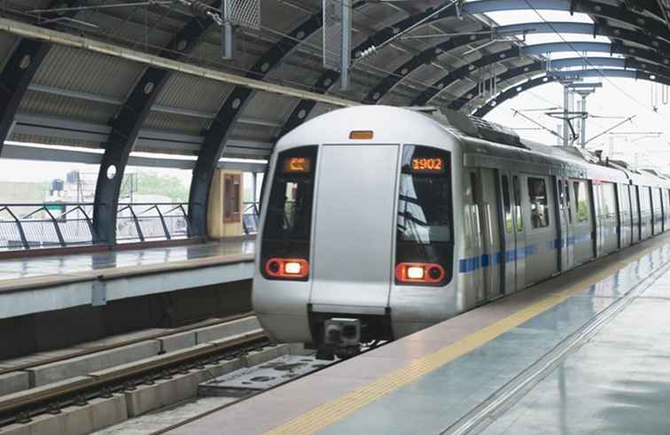 Guide rapide du trajet en train de métro de Delhi / Delhi