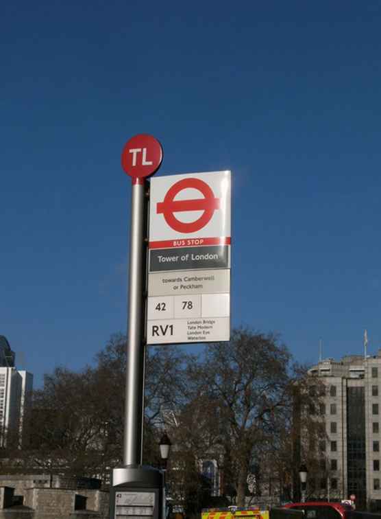 Riconoscimento delle fermate degli autobus di Londra / Inghilterra