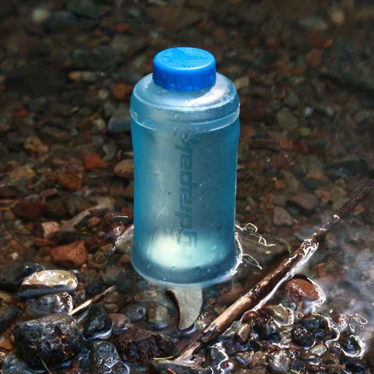 Revise la botella plegable Hydrapak Stash