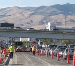 Proyectos de construcción de carreteras alrededor de Reno / Nevada