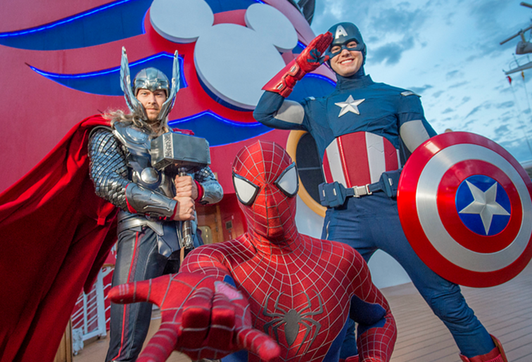Establecer Sail with Marvel Super Heroes en un crucero de Disney