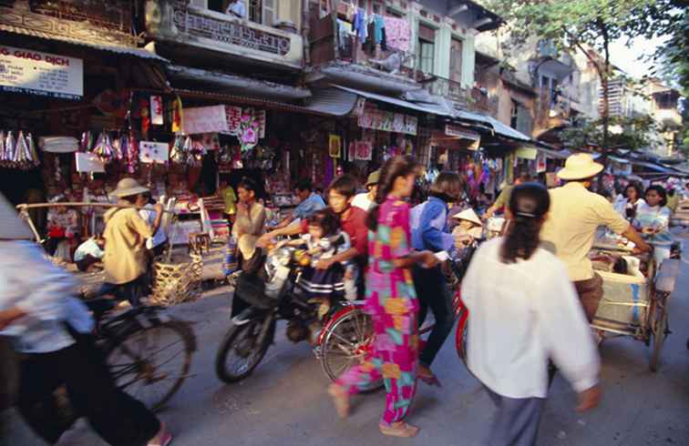 Einkaufen im alten Viertel, Hanoi, Vietnam