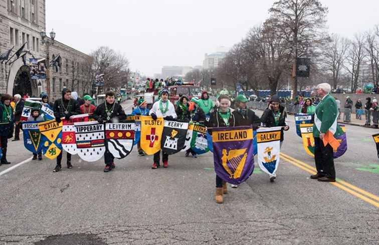 Défilé de la Saint-Patrick au centre-ville de Saint-Louis / Missouri