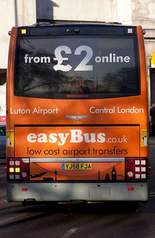 De goedkoopste luchthaventransfers in easyBus Review in Londen / luchthavens