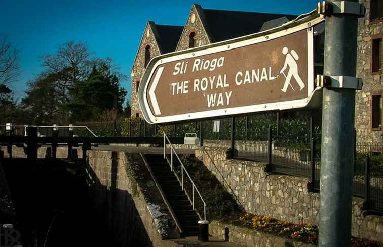 De Royal Canal Way in Dublin / Ierland