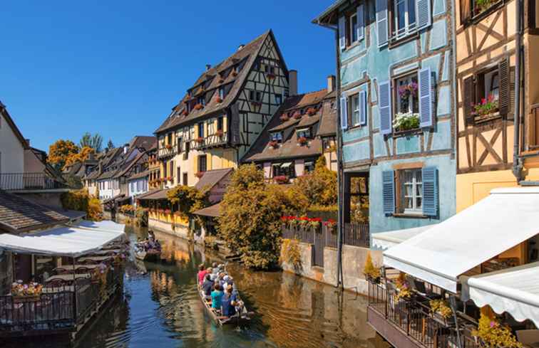 Virtuell rundtur i Colmar i Alsace, Frankrike / frankrike