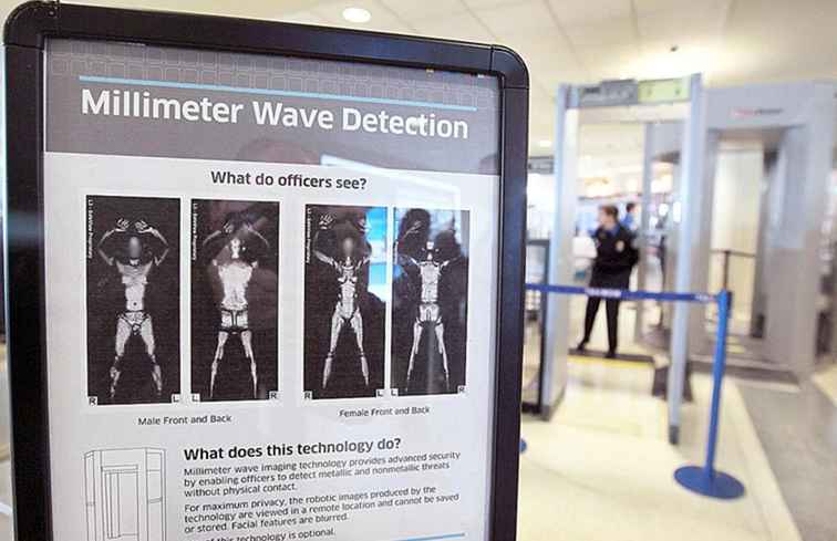 Quels aéroports ont des scanners corporels complets?