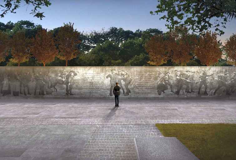 Memorial de la Primera Guerra Mundial en Pershing Park en Washington, D.C. / Washington DC.