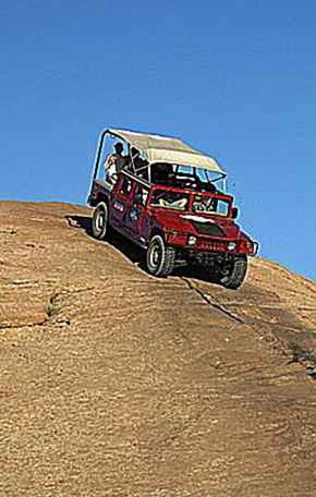 Une tournée Hummer sur le Slickrock de Moab