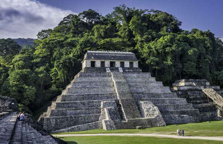 Vue d'ensemble d'un voyageur au Chiapas, au Mexique / 