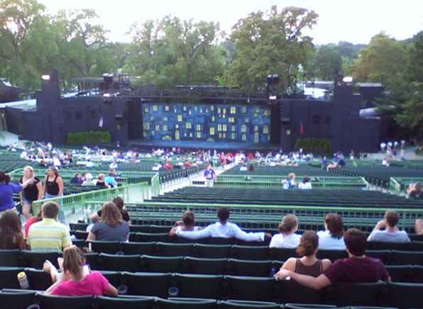 Vang een show in The Muny in Forest Park / Missouri