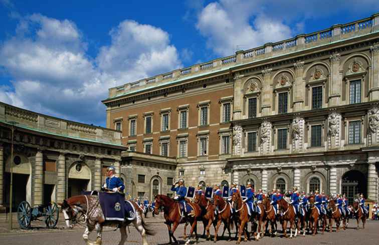 Cambio della guardia a Stoccolma, Svezia