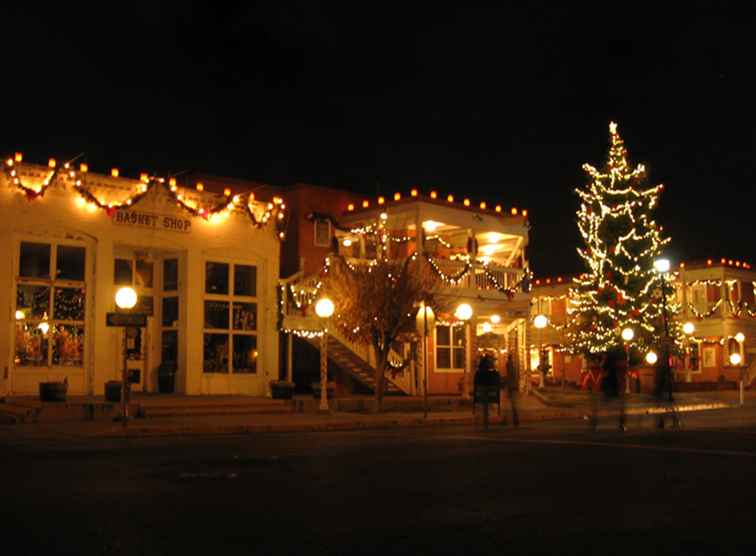 Kerstwinkel in de oude binnenstad van Albuquerque / New Mexico