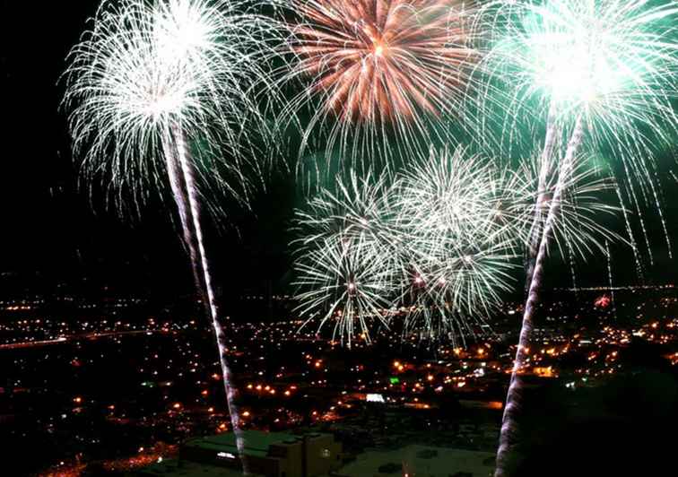 Columbus et le centre de l'Ohio Quatrième Juillet feux d'artifice / Ohio