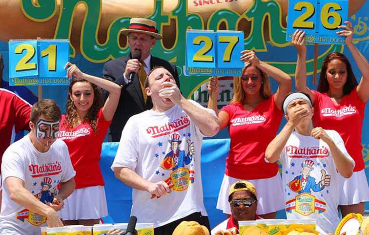 Coney Island Nathan 4 juli Hot Dog Eating Contest FAQS / New York