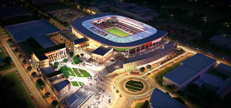 DC United Soccer Stadium i sydvästra Washington DC / Washington, D.C..