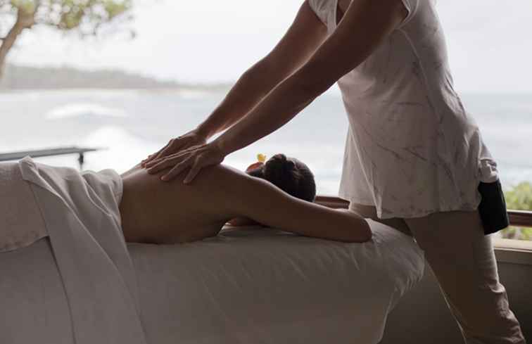 Drapieren während einer Massage